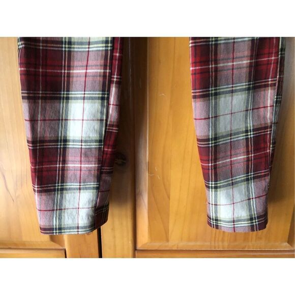 H&M Women’s Red Black Cream Pull On Legging Style Pants SZ 6 - Picture 5 of 12